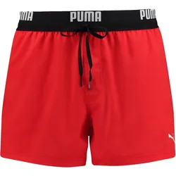 PUMA Herren Badehose Badeshorts Logo Swim Shorts 100000030 ROT XS