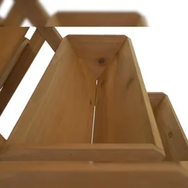 Mendler Pflanztreppe HWC-O15 56 x 56 x 70 cm Braun