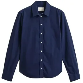 GANT Regular Fit Poplin Langarmhemd - Classic Blue - 46