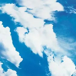 Baumwollstoff-Digitaldruck "Wolkenhimmel", Serie Ria, blau-color
