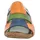 Gemini Damen Pantolette Leder Patchwork Optik Keilabsatz 336052-02, Größe:42 EU, Farbe:Orange - Orange - 42