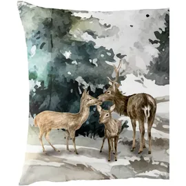 BIERBAUM Bettwäsche Mako-Satin, natur B/L: 135x200 cm) % braun - BL 135x200 cm