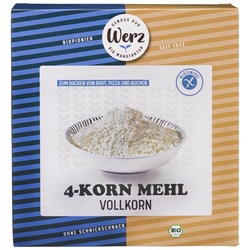 Werz 4-Korn Mehl Vollkorn glutenfrei 500 g