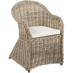 Gartenstuhl Rattan Helles Beige SUSUA II