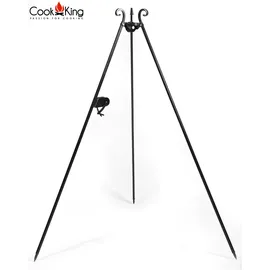 Cook King Dreibein Schwenkgrill 180 cm Stahl schwarz