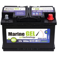 GEL-Batterie 100Ah deep cycle Bootbatterie Boot 12V Wartungsfrei  Batterie