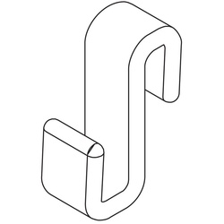 Kermi Handtuch-Haken Nica HHHHH Transparenter Handtuchhalter-Haken VPE 5 Stk. ZDHHHHHNI000XK