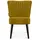 Konsimo Cocktailsessel Duco Velours 63 x 89 x 65 cm Gelb/Schwarz