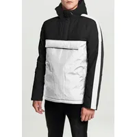 URBAN CLASSICS 3-Tone Padded Pull Over Hooded Jacket in Schwarz, Größe XXL