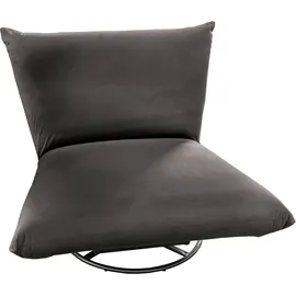 INOSIGN Drehsessel »Cremona« 360° drehbar mit Metallfuß grau