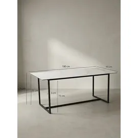 KADIMA DESIGN Esszimmertisch 180 x 90 x 76 cm weiß