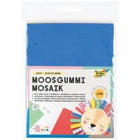 Folia Moosgummi Mosaik selbstklebend 6 Bögen 15 x 20 cm 2 mm stark