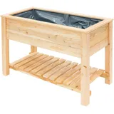 Westmann Hochbeet inkl. Ablage 120 x 65 x 75 cm Natur