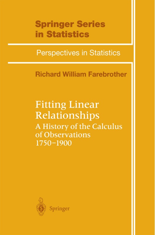 Fitting Linear Relationships - R.W. Farebrother  Kartoniert (TB)