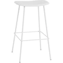 Muuto Fiber Barhocker 75 cm Weiß