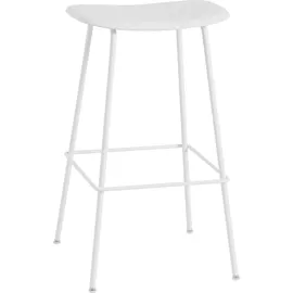 Muuto Fiber Barhocker 75 cm Weiß