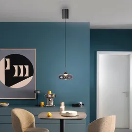 Schöner Wohnen Posh 1-flg. dimmbar 22 cm grau Glas