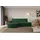 altdecor Eckcouch Cord mit Schlaffunktion und Bettkasten 2-Sitzer Grün