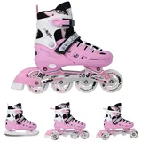 Nils Extreme Inliner Mit Der Austasuschbaren Eishockey-kufe Nils Extreme NH10905 rosa|WEISS 31/34