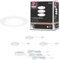 Paulmann LED Möbeleinbauleuchten 3er-Set 65mm 3x2,5W 3x180lm 230/12V 4000K
