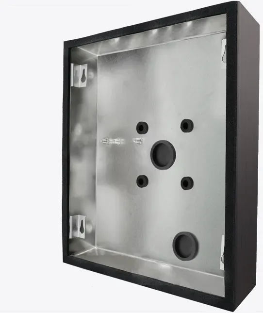 DoorBird D21xKH Aufputz Montagerückgehäuse Titan-Optik als PVD Beschichtung, Edelstahl, gebürstet