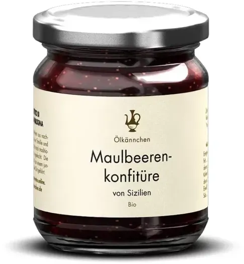 Ölkännchen Maulbeerenkonfitüre 75% Frucht bio