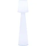 NEW GARDEN Stehleuchte 110 cm Kunststoff 11,5 cm LED weiß