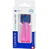 Curaprox Zahnpflege ZahnbuerstenErsatzbürstenköpfe Travel Ortho Refill Pink 2 Stk. (5,75 € / 1 Stk.)