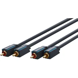 Clicktronic Stereo Audiokabel 2x Cinch-Stecker > 2x Cinch-Stecker 0,5m (70376)