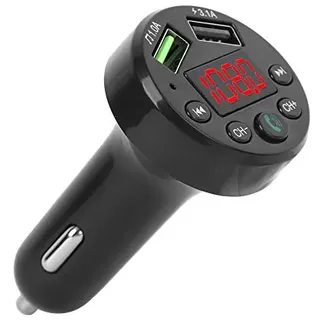 Bluetooth FM-Transmitter fürs Auto,FM-Sender, Duokon FM Transmitter, professionelles Bluetooth-Freisprech-Auto-Bluetooth-Freisprech-Kit