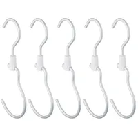 Relaxdays Garderobenhaken 10er Set Silber