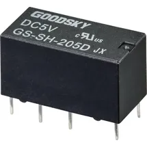 GOODSKY GS-SH-205D Printrelais 5 V/DC 2A 2 Wechsler Tube