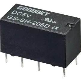 GOODSKY GS-SH-205D Printrelais 5 V/DC 2A 2 Wechsler Tube