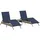 vidaXL Sonnenliege 58 x 25 x 0 cm Grau