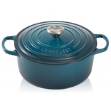 Le Creuset Signature Bräter 26 cm rund deep teal