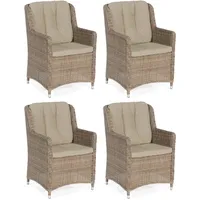 SonnenPartner Avatar Gartenstuhl 64 x 57 x 96 cm braun 4 St.