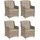 SonnenPartner Avatar Gartenstuhl 64 x 57 x 96 cm braun 4 St.