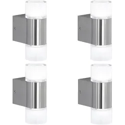Mendler 4er-Set Trio LED Wandleuchte RL181, Strahler Wandlampe, inkl. Leuchtmittel