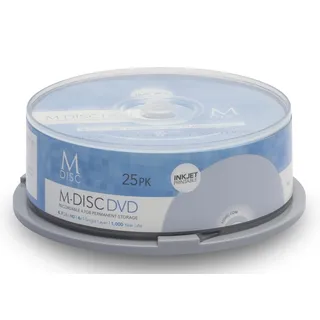 M-DISC DVD-R 4.7GB MDIJ025C 25 Stück
