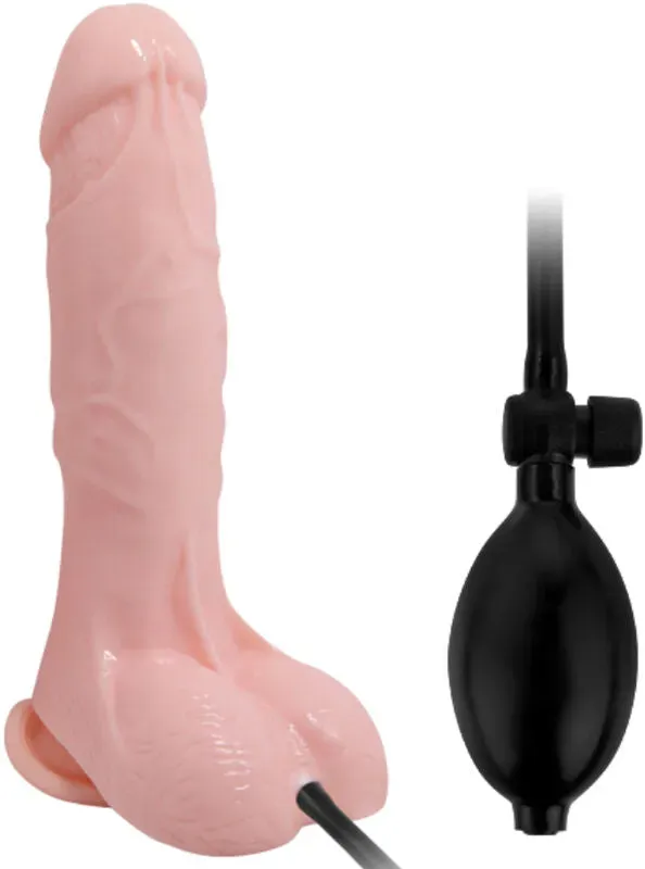 BAILE - AUFBLASBARER REALISTISCHER DILDO MIT SAUGNÄPFEN 15 CM