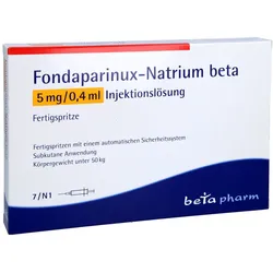 FONDAPARINUX-Natrium beta 5mg/0,4ml Inj.-L.F.-Sp. 7 St