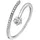 Steel_art Fingerring Jella poliert in silberfarben poliert | Gr.: 50