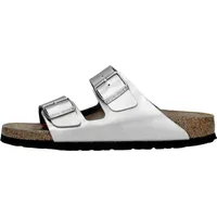 Birkenstock Arizona Birko-Flor schmal silber 38