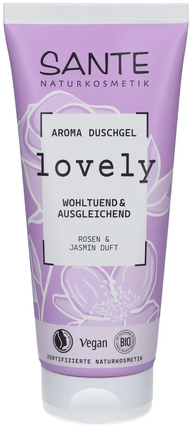Sante® Aroma Douchegel Lovely Roos & Jasmijn - weldadig & evenwichtig 200 ml Gel