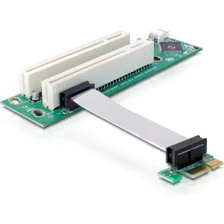 DeLock PCI-E Riser, x1 zu 2x32+Floppy 4pin, Mainboard Zubehör