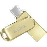 SanDisk Ultra Dual Drive Luxe USB Type-C-Laufwerk Smartphone Speicher 512 GB (Mobiler Speicher, USB 3.2 Gen 1, drehbares Design, 400 MB/s Lesen, USB Laufwerk, automatisches Backup) Gold