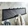 FineBuy Garderoben Set FineBuy Flurgarderobe Schwarz Holz Massiv Wandgarderobe Sitzbank