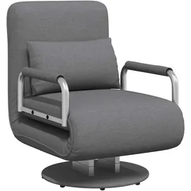 vidaXL Drehsessel mit Schlaffunktion 60 x 75 x 80 cm Dunkelgrau