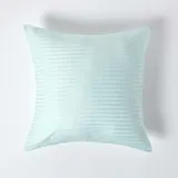 Homescapes Kissenbezug Damast 60 x 60 cm Hellblau