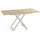 WFL GROUP Axen Braun Eiche 120-160 x 80 x 38-75 cm